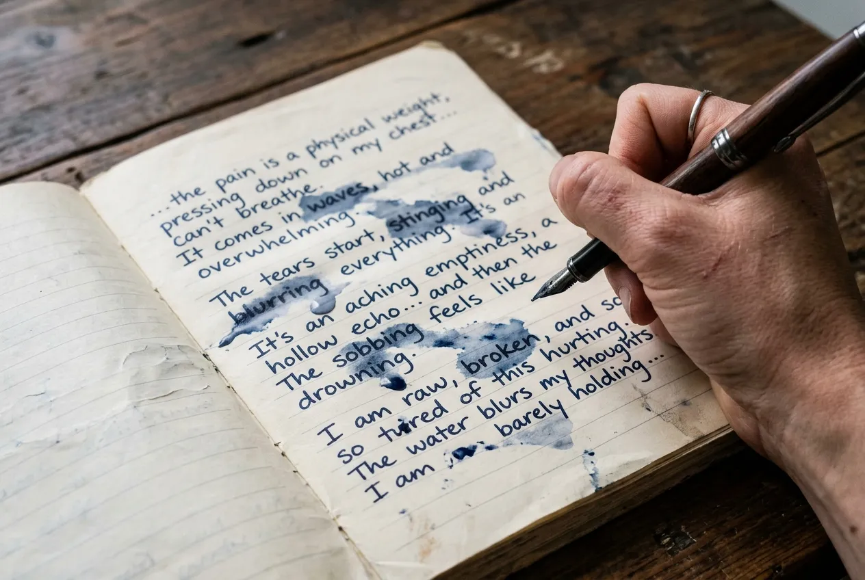Writing about crying sensory details